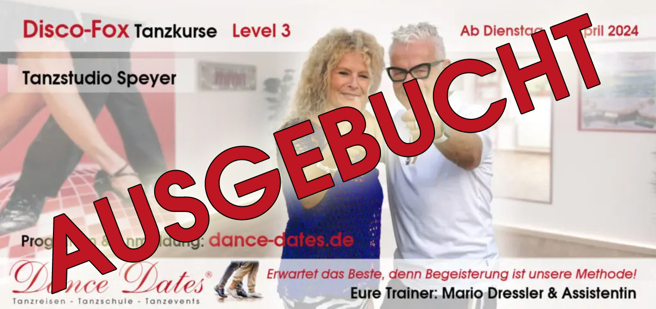 START: Disco-Fox-Tanzkurse in der Tanzschule Speyer
