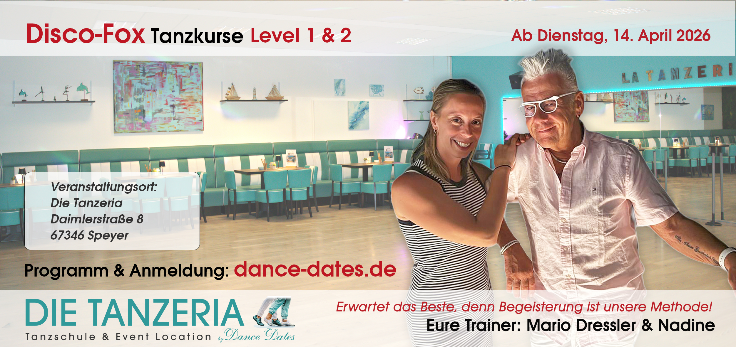 START: Disco-Fox-Tanzkurse in der Tanzeria Speyer