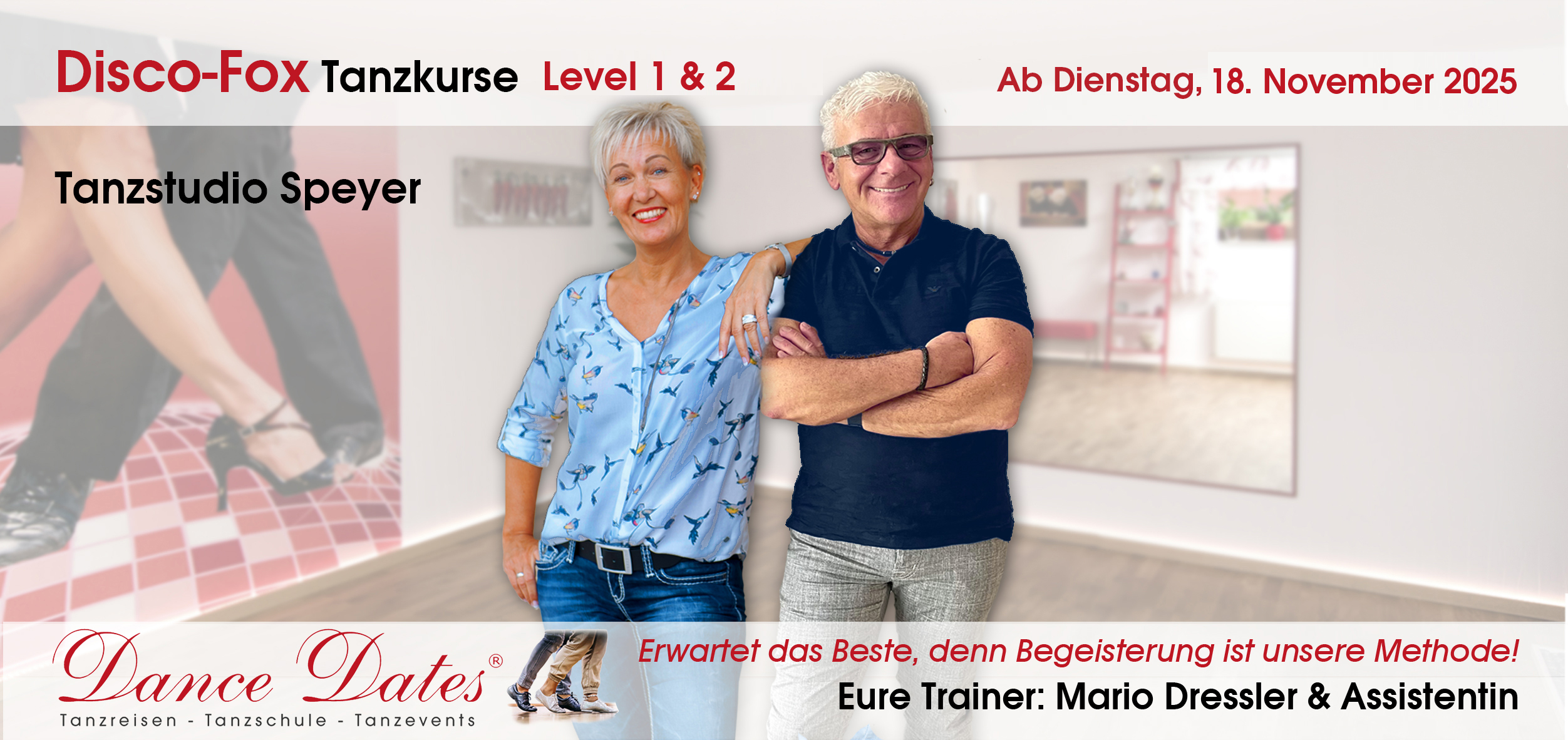START: Disco-Fox-Tanzkurse in der Tanzschule Speyer