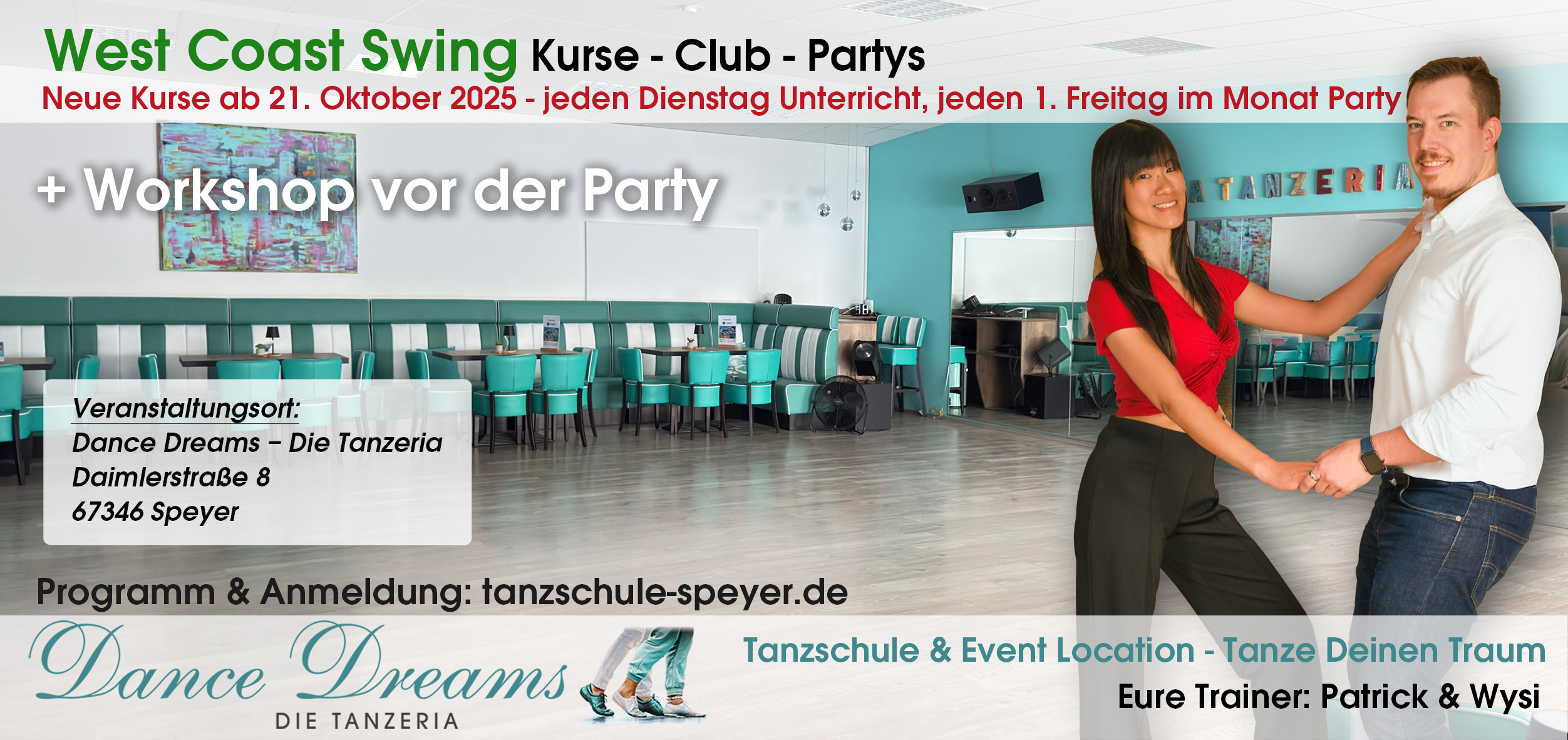 START: West Coast Swing Tanzkurse Level 1+2+Club
