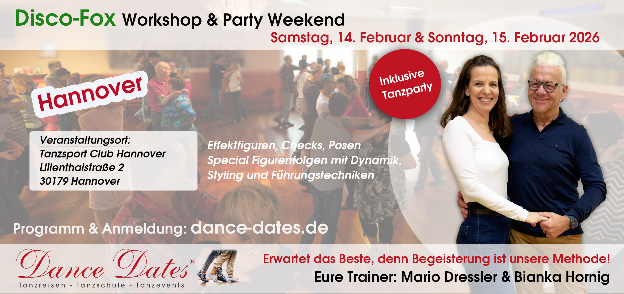 Disco-Fox Spezial Workshop- & Party Weekend in Hannover